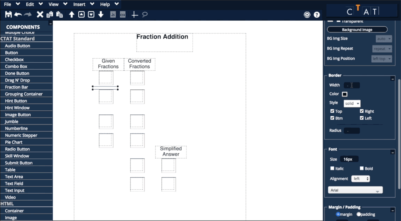 Building an HTML Student Interface